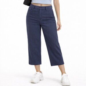 Madewell Emmett Wide Leg Crop Cropped Pants Blue Size 24 EUC
